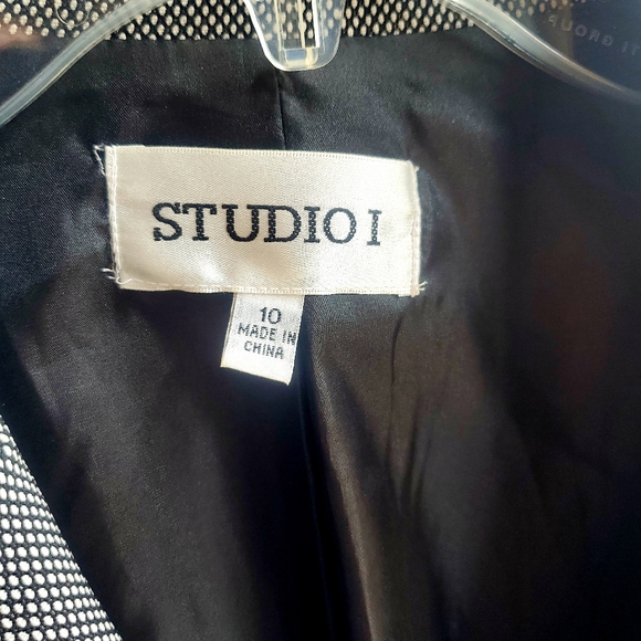 Studio 1 Size 10 Leathet Belted Blazer - Picture 5 of 5